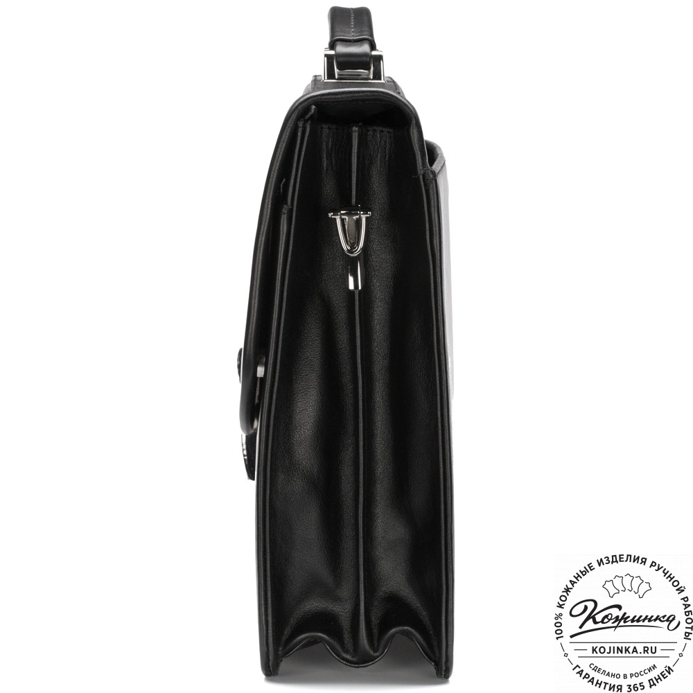 Кожаный портфель "Брест" (черный)